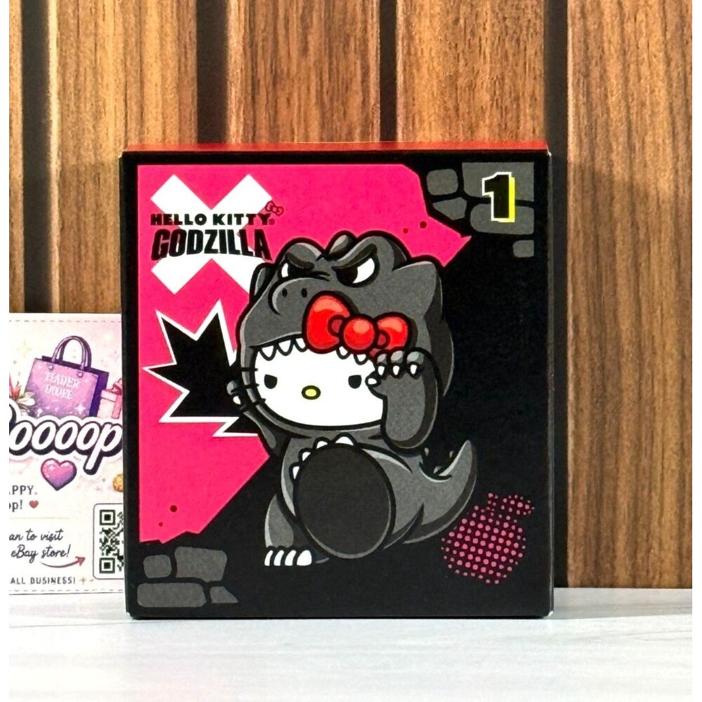 McDonald's Happy Meal HELLO KITTY x GODZILLA Toy #1 [New in Box]